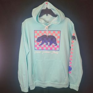 Fresh Laundry Hoodie Good Vibes Only Blue Pink